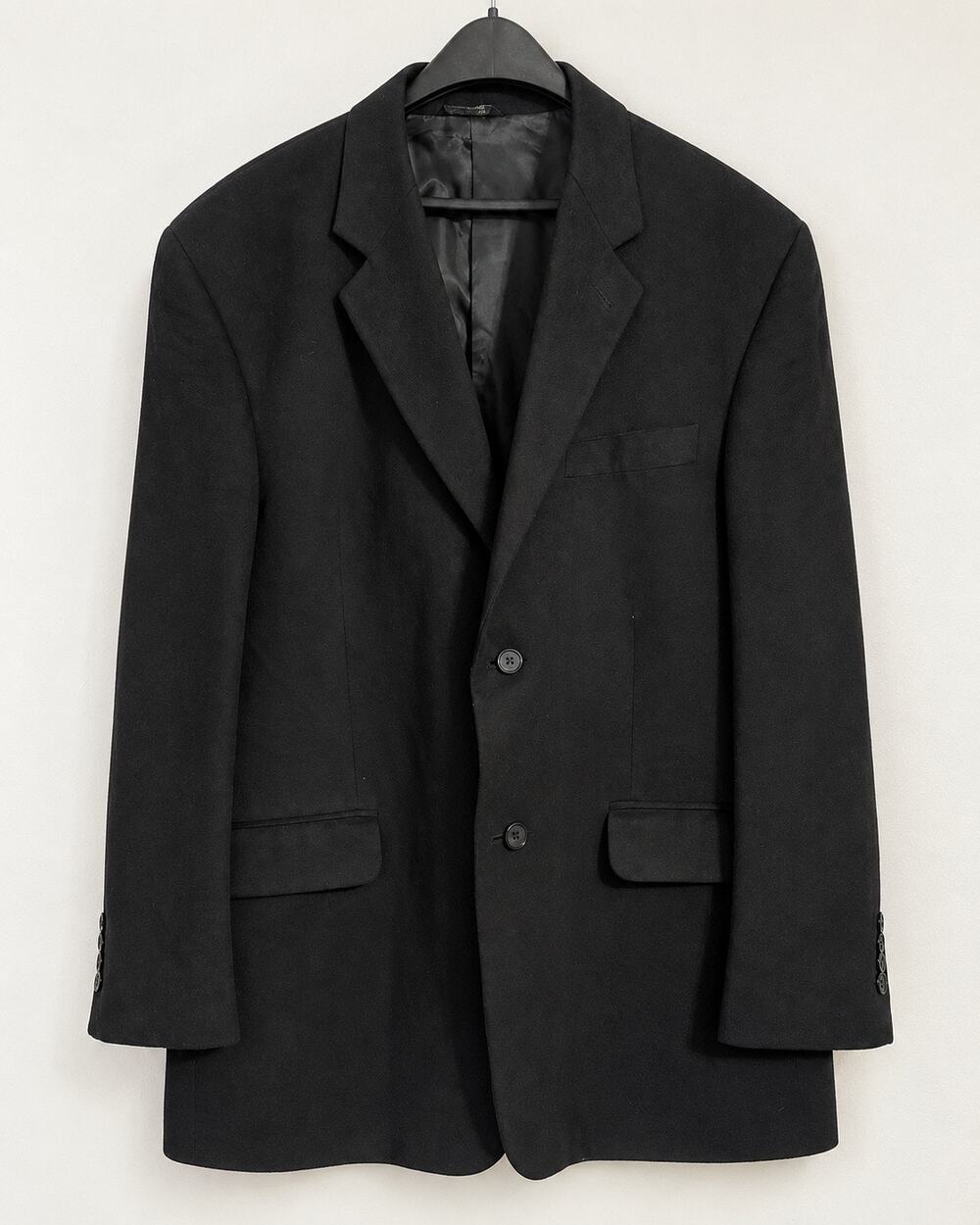 Vintage Chaps Ralph Lauren Men’s 46L Black Blazer Sport Coat Suit Jacket